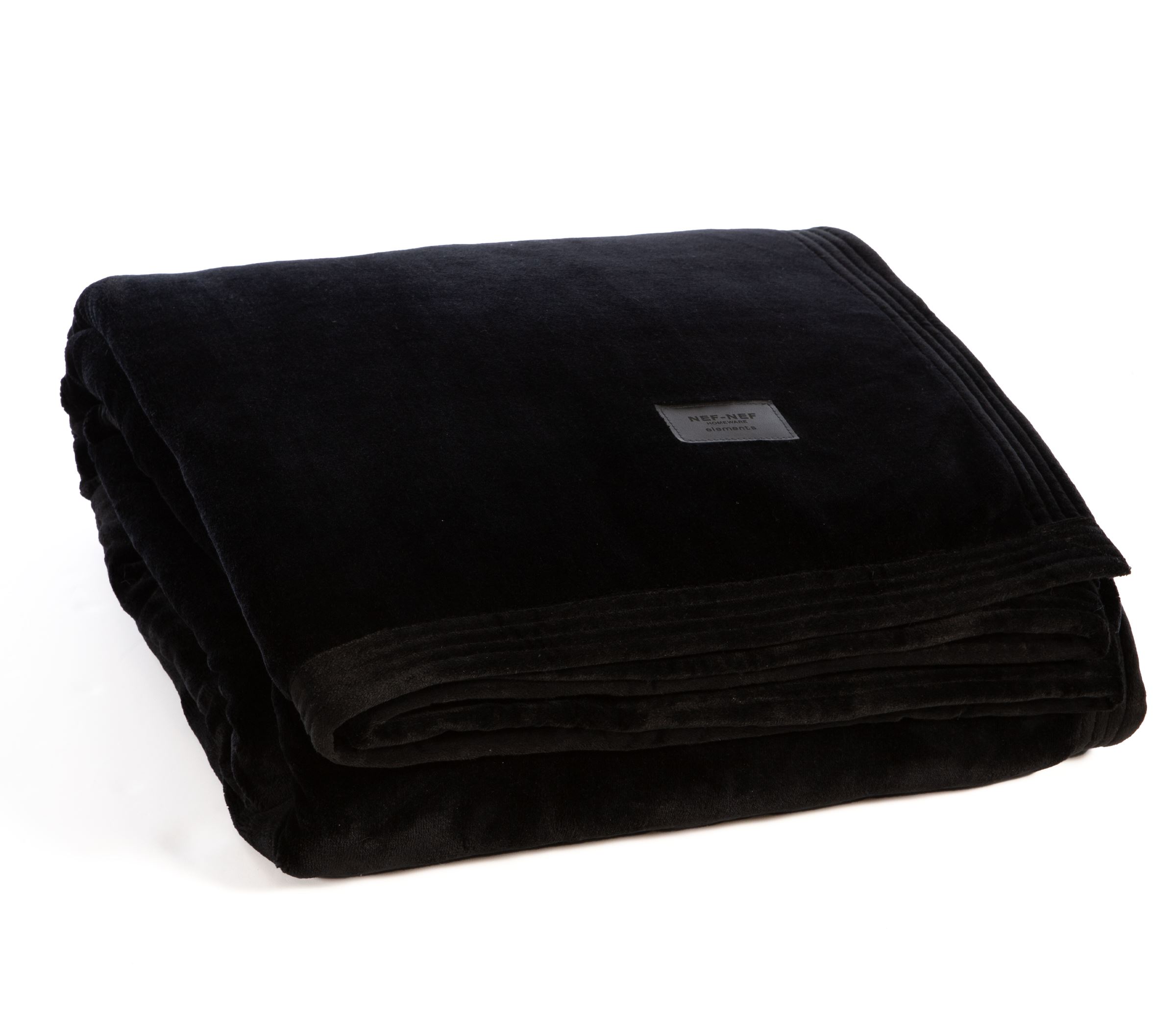 Nef-Nef Homeware Κουβέρτα Διπλή Velosso 24 230x240 BLACK