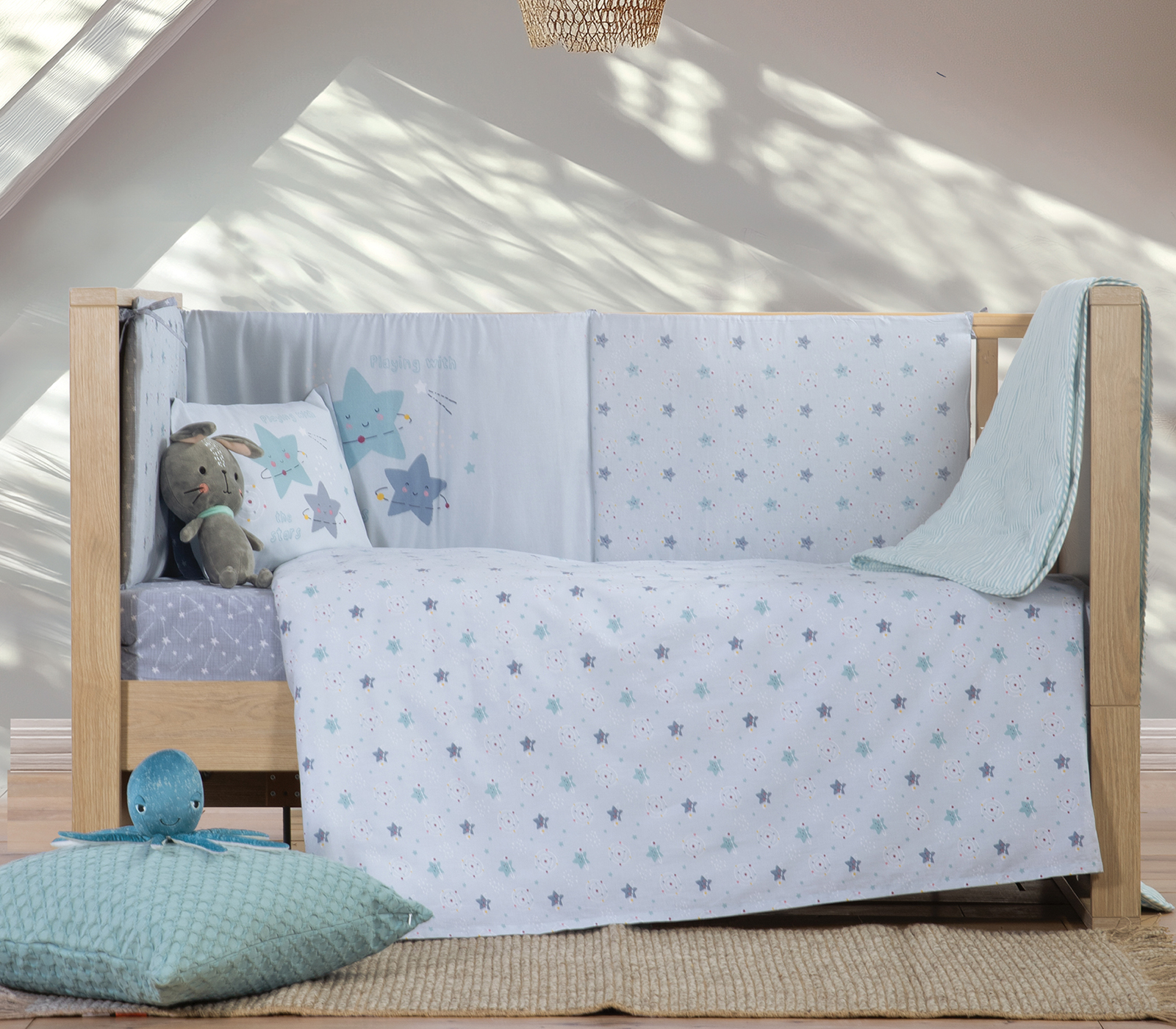 ΒΡΕΦΙΚΑ ΣΕΤ ΣΕΝΤΟΝΙΑ ΚΟΥΝΙΑΣ EXPLORE THE UNIVERSE NEF-NEF HOMEWARE L.BLUE - Image 3