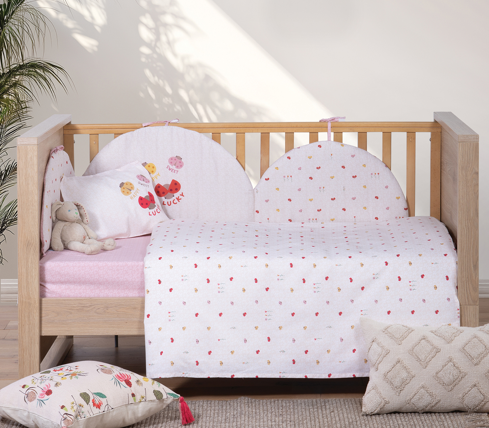 ΒΡΕΦΙΚΑ ΣΕΤ ΣΕΝΤΟΝΙΑ ΚΟΥΝΙΑΣ LADY BUG NEF-NEF HOMEWARE ECRU - Image 3