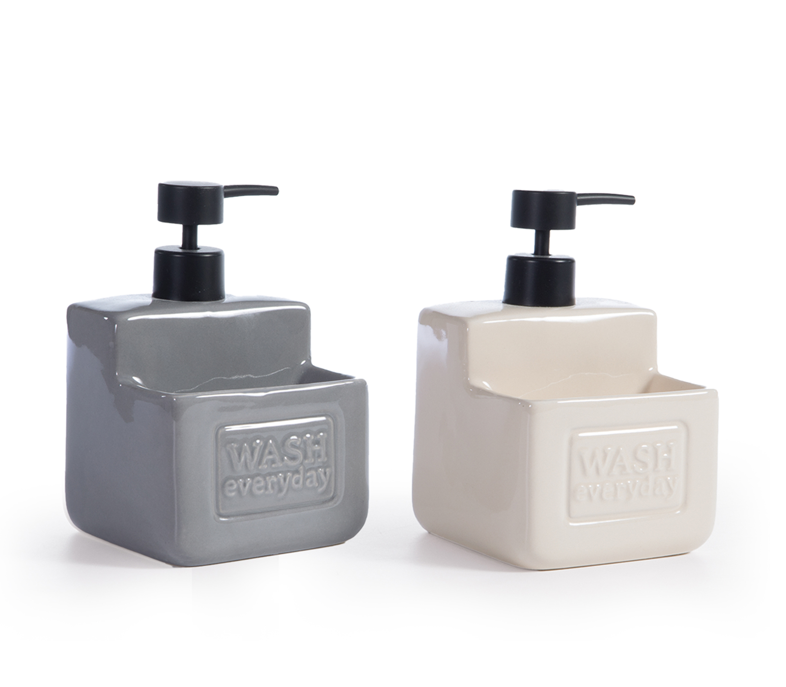 Nef-Nef Homeware ΔΟΧΕΙΟ ΚΡΕΜΟΣΑΠΟΥΝΟΥ CERAMIC CLEAN GREY - Image 2