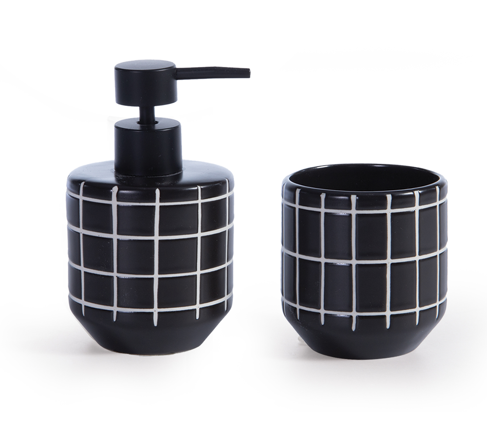 Nef-Nef Homeware ΠΟΤΗΡΙ ΜΠΑΝΙΟΥ CERAMIC MODEL BLACK - Image 2
