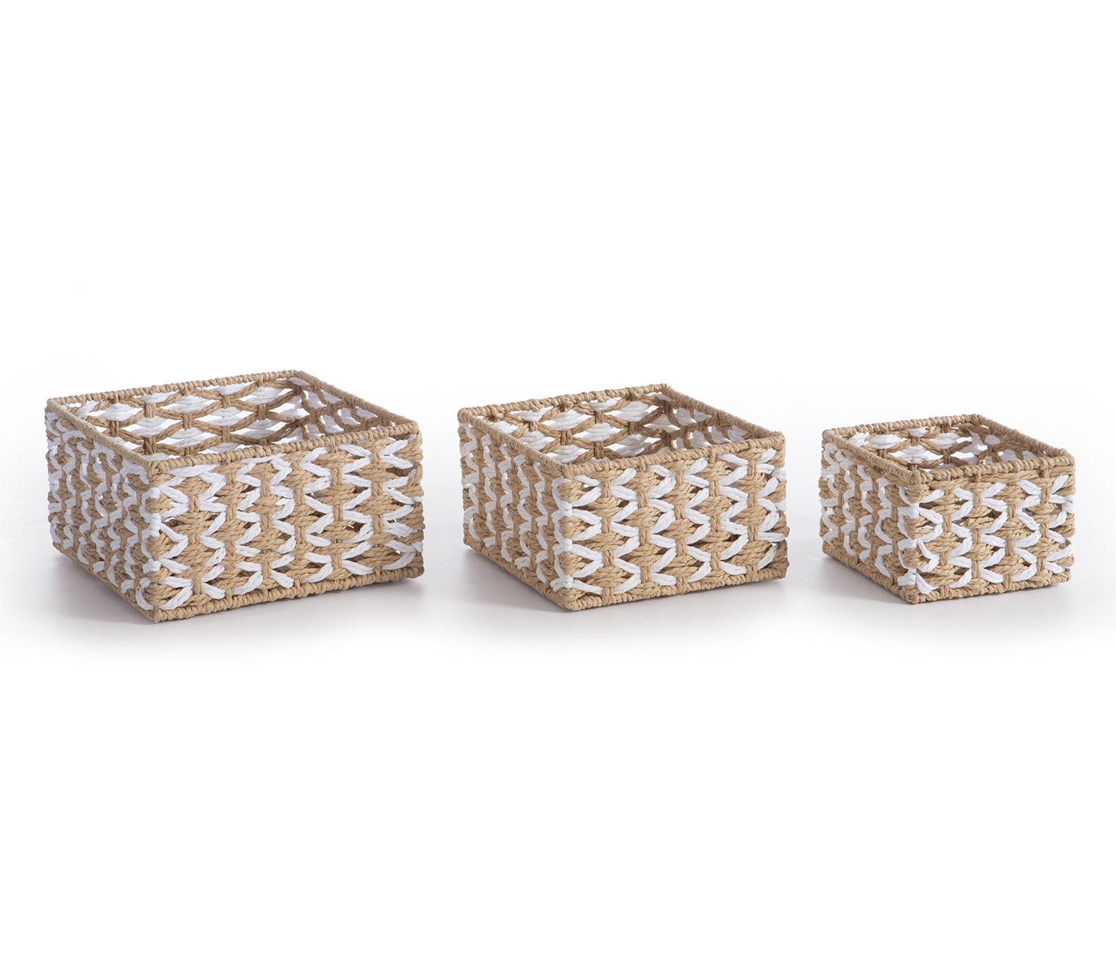 Nef-Nef Homeware ΚΑΛΑΘΙ ΧΑΡΤ.ΣΧΟΙΝΙ VINCI 20X20X11 NATURAL - Image 2