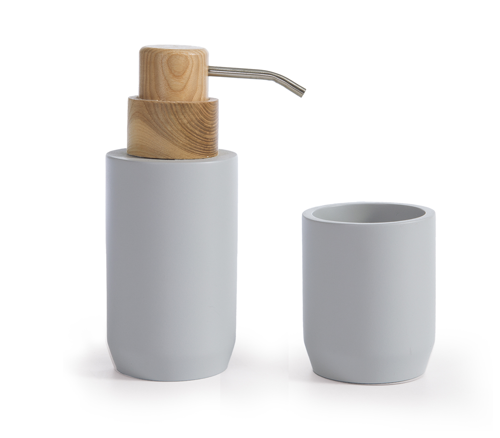 Nef-Nef Homeware ΠΟΤΗΡΙ ΜΠΑΝΙΟΥ POLYRESIN FERAN 7,8Χ9,5 GREY - Image 2