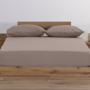 Nef-Nef Homeware Κατωσέντονο Μακό Υπέρδιπλο Με Λάστιχο Jersey Χωρίς Μαξιλαροθήκες 160x200+30 Mocca