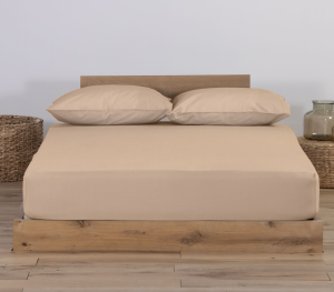 Nef-Nef Homeware ΣΕΝΤΟΝΙ ΒΑΜΒ.JERSEY ΜΕ ΛΑΣΤΙΧΟ 180X200+35 730-BEIGE
