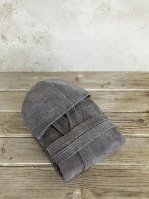Nima Μπουρνούζι με κουκούλα Zen Midnight Gray