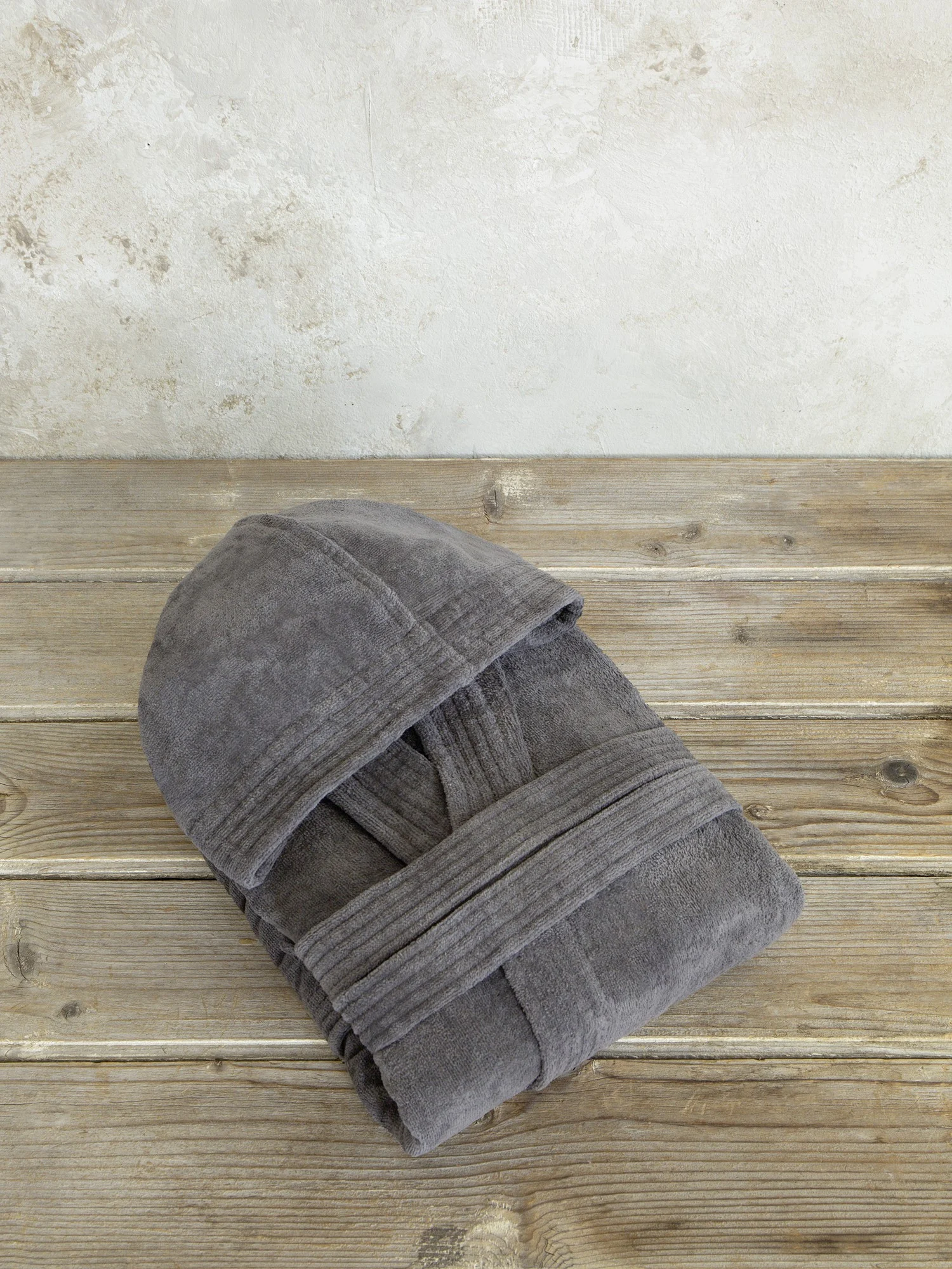 Nima Μπουρνούζι με κουκούλα Zen Midnight Gray