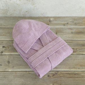Nima Μπουρνούζι με κουκούλα Zen Pale Mauve