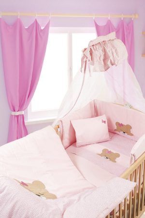 Dimcol Κουνουπιερα 160x490 Sleeping Bears Cub 14 Ροζ