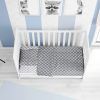 Dimcol Σετ Σεντονια 3 Τεμ Κούνιας 120x160 Windows 137 Grey-White