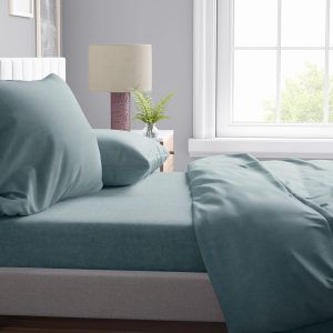 Dimcol Μαξιλαροθήκη 50x70 Μελανζέ 06 Petrol