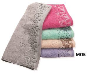 Dimcol Πετσετα 70x140 Ζακαρ Zero Twist Ερατω Μωβ