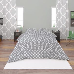 Dimcol Σετ Σεντονια 4 Τεμ Υπέρδιπλα 240x270 Windows 135 Grey