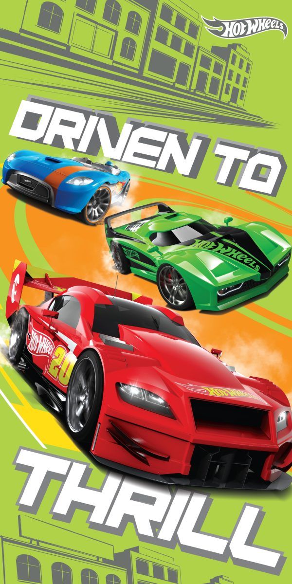 Disney Dimcol Πετσέτα Θαλασσης Βελουτε Hot Wheels 13 70x140