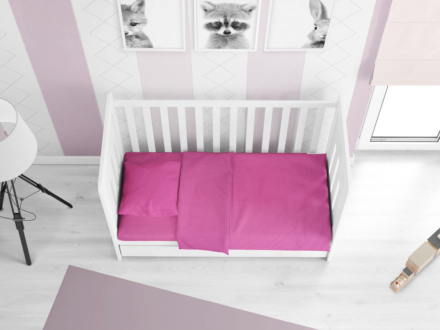 Dimcol Παπλωμα Κούνιας 120x160 Solid 499 Fuchsia