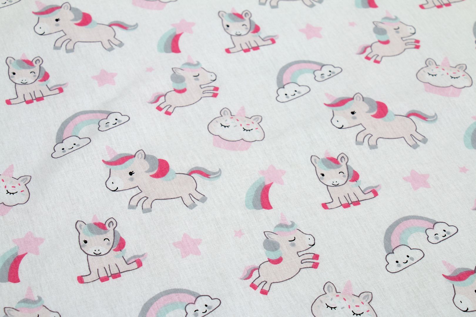 Dimcol Σεντονακι Λικνου 80x110 Unicorn 108 White-pink