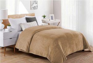 Dimcol Κουβέρτα Fleece Coral Μονή 160x220 Μονόχρωμη 02 Beige