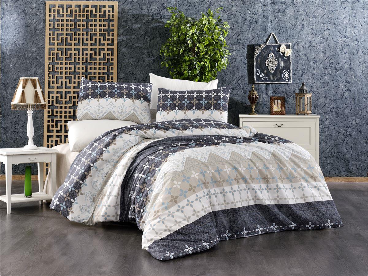 Dimcol Σετ Σεντόνια Μονά 3 Τεμ 160x240 Αριάδνη 375 Grey-beige