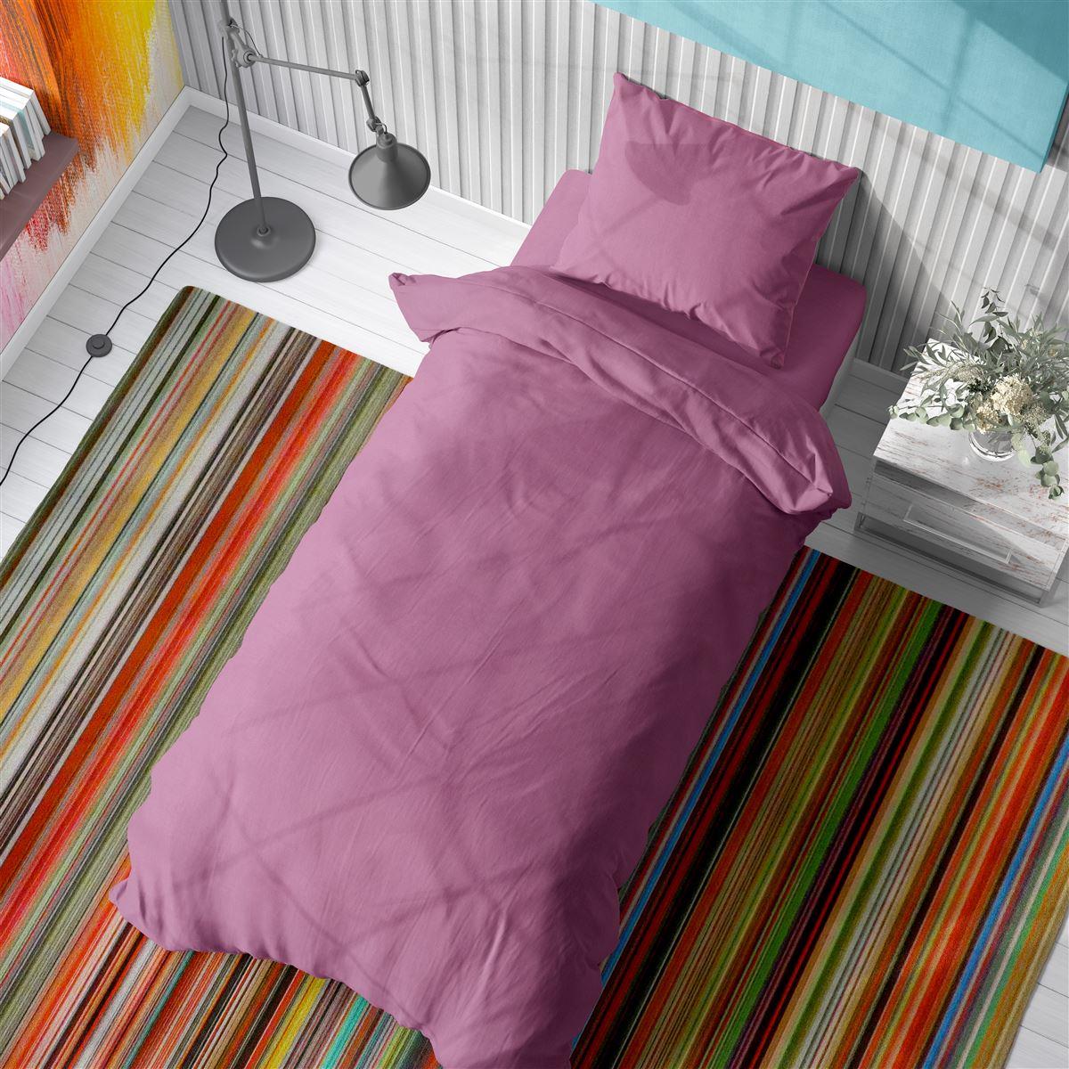 Dimcol Παπλωματοθηκη Μονή 160x240 Solid 492 Lila