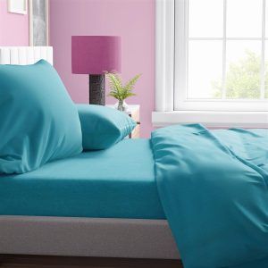 Dimcol Παπλωματοθηκη Υπέρδιπλη 220x240 Solid 493 Turquoise