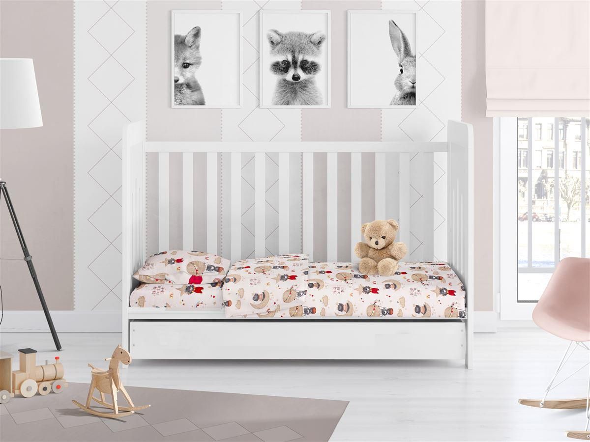 Dimcol Παπλωματοθηκη Κούνιας 120x160 Reach The Stars 190 Beige