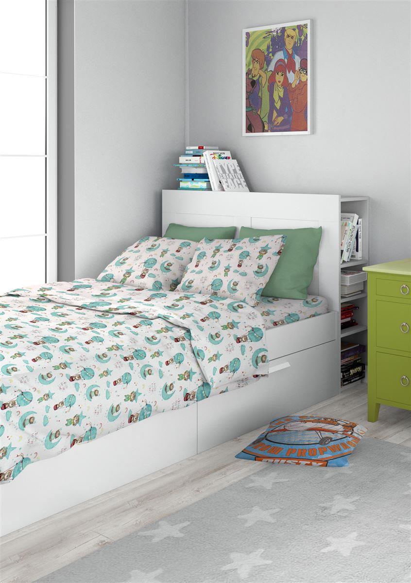Dimcol Σετ Σεντόνια 3 Τεμ Μονά 160x240 Reach The Stars 192 Green