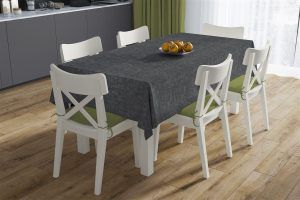 DIMcol ΚΑΡΕ ΑΛΕΚΙΑΣΤΟ ΕΝΗΛ Cott/Pol 70/30 90X90 Panama  Dark grey
