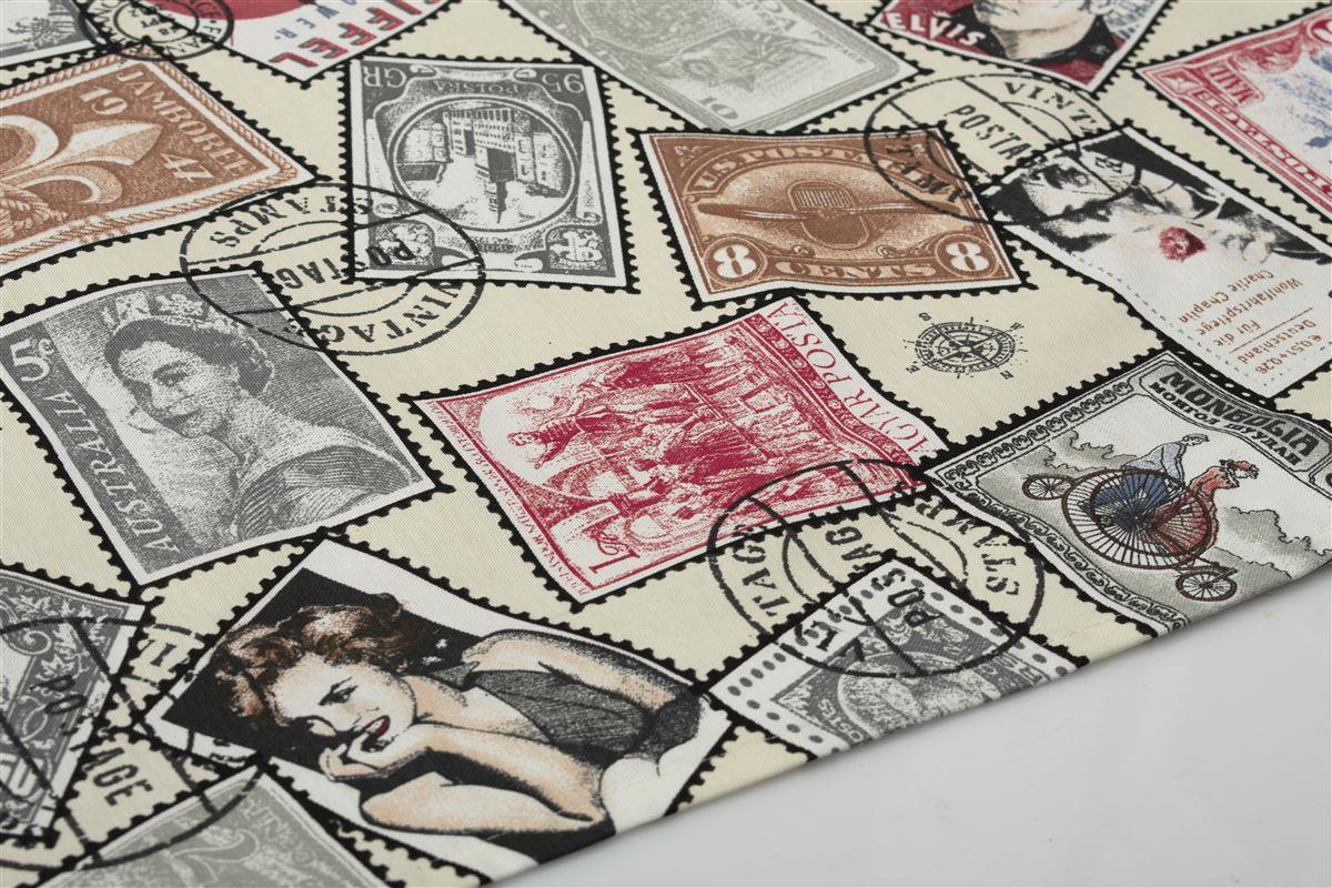 DIMcol ΚΑΡΕ ΑΛΕΚΙΑΣΤΟ ΕΝΗΛ Cott/Pol 70/30 90X90 Vintage Post Stamps 482 Ecru - Image 2