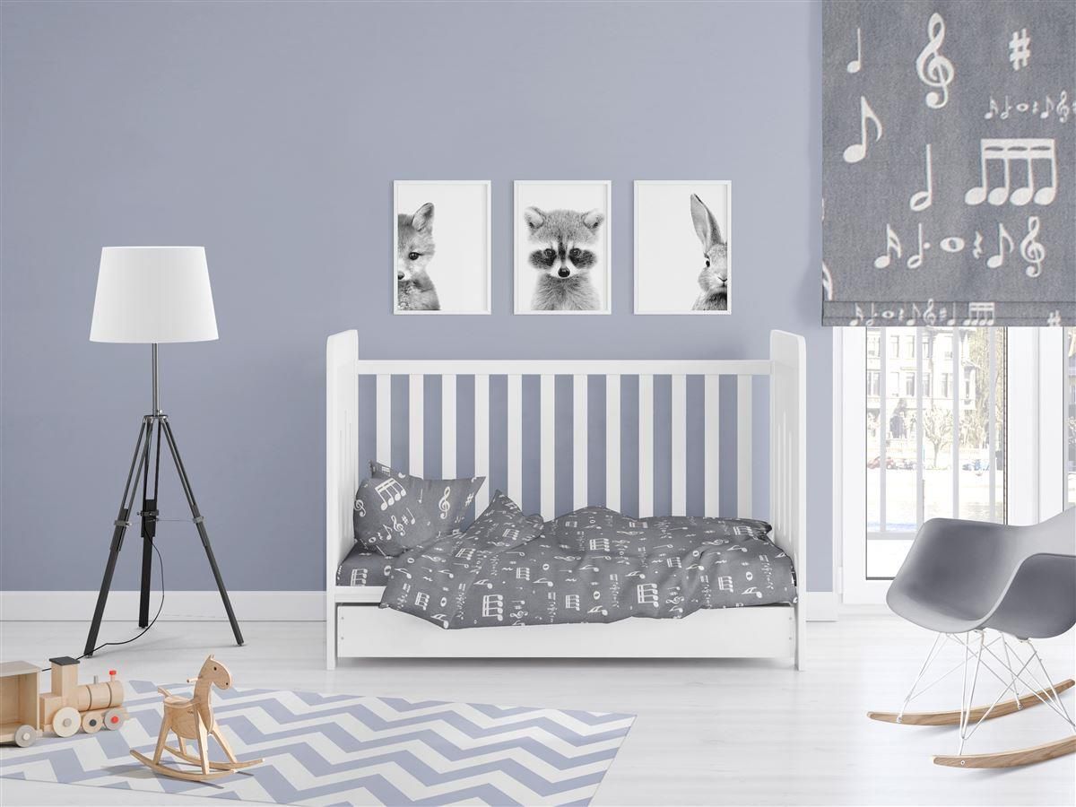 DIMcol ΚΑΤΩΣΕΝΤΟΝΟ ΜΕ ΛΑΣΤΙΧΟ bebe Πεντάγραμμο 445 0,70X1,40X0,15 Γκρι Cott/Pol 70/30