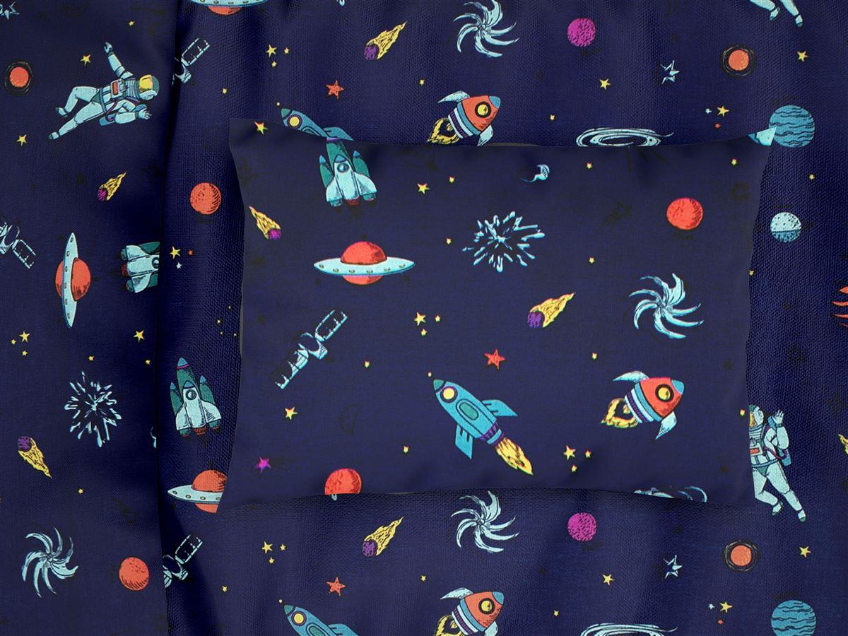 DIMcol ΜΑΞΙΛΑΡΟΘΗΚΗ ΕΜΠΡΙΜΕ kids Space 189 50Χ70 Blue Cotton 100%