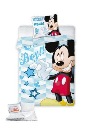 DISNEY DIMcol ΠΑΠΛΩΜΑΤΟΘΗΚΗ & ΠΑΠΛΩΜΑ ΣΕΤ 4 τεμ. Disney Mickey 582 100x135 Digital Print Cotton 100%