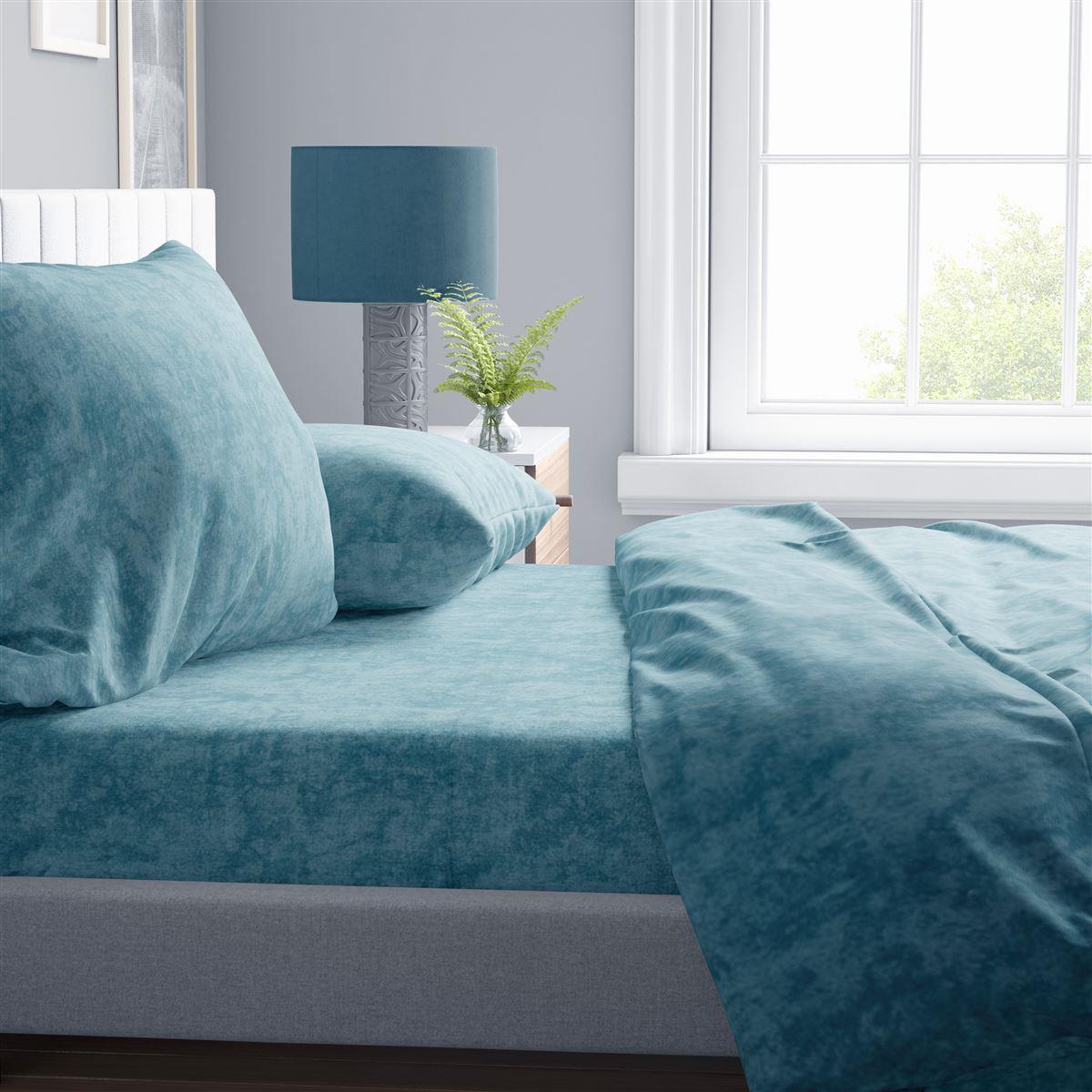 DIMcol ΠΑΠΛΩΜΑΤΟΘΗΚΗ Shadow 20 220X240 Turquoise Cott/Pol 70/30