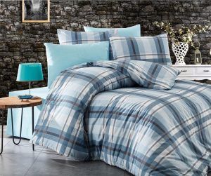 DIMcol ΣΕΝΤΟΝΙΑ ΕΜΠΡΙΜΕ ΣΕΤ 4 τεμ Εκάβη 421 240X270 Sky Blue Cott/Pol 70/30