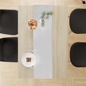 DIMcol ΤΡΑΒΕΡΣΑ ΑΛΕΚΙΑΣΤΗ 40X180 Panama White Cott/Pol 70/30