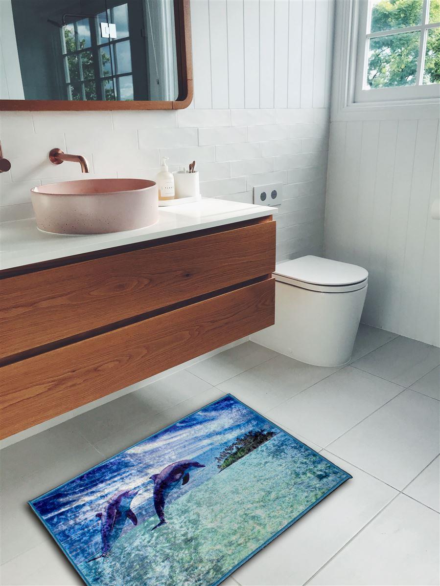 DIMcol ΑΝΤΙΟΛΙΣΘΗΤΙΚΟ ΠΑΤΑΚΙ Dolphins 260 60X100 Polyester 100%