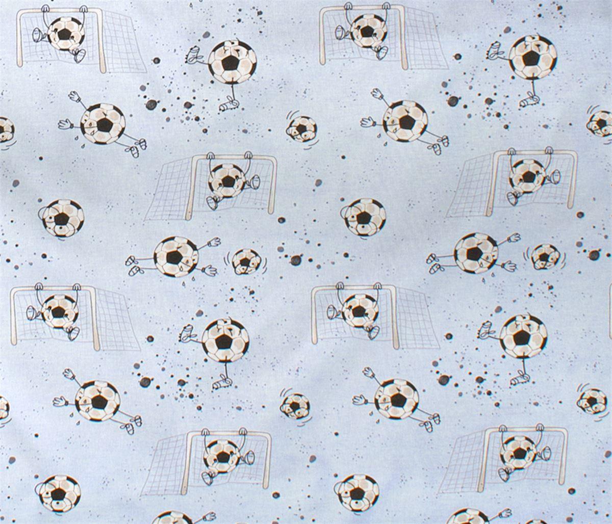 DIMcol ΣΕΝΤΟΝΑΚΙ ΛΙΚΝΟΥ bebe Football 521 80X110 Sky Blue Cotton 100%