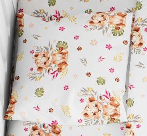 DIMcol ΜΑΞΙΛΑΡΟΘΗΚΗ ΕΜΠΡΙΜΕ bebe Lion Cub 530 35X45 Beige Cotton 100%