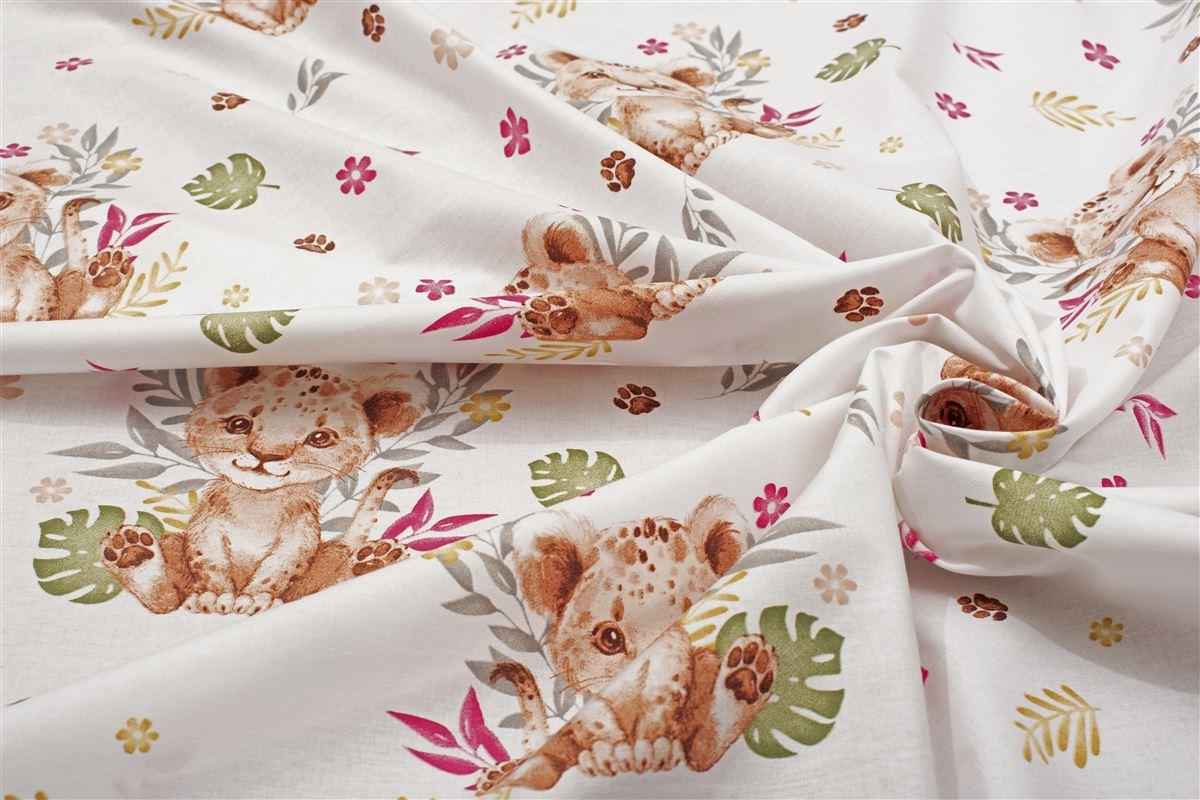 DIMcol ΣΕΝΤΟΝΙΑ ΕΜΠΡΙΜΕ ΣΕΤ 2 τεμ kids Lion Cub 530 160X240 Beige Cotton 100% - Image 2
