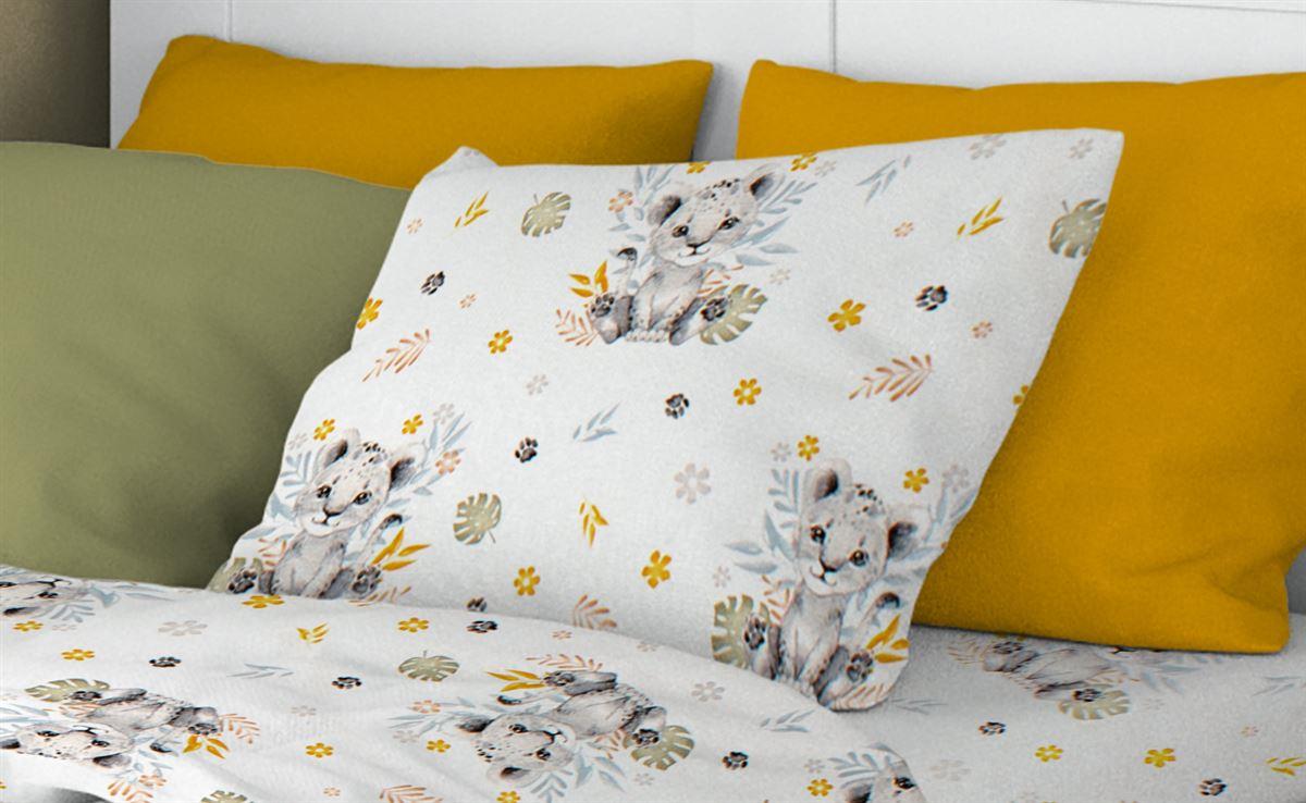 DIMcol ΜΑΞΙΛΑΡΟΘΗΚΗ ΕΜΠΡΙΜΕ kids Lion Cub 531 50X70 Grey Cotton 100%