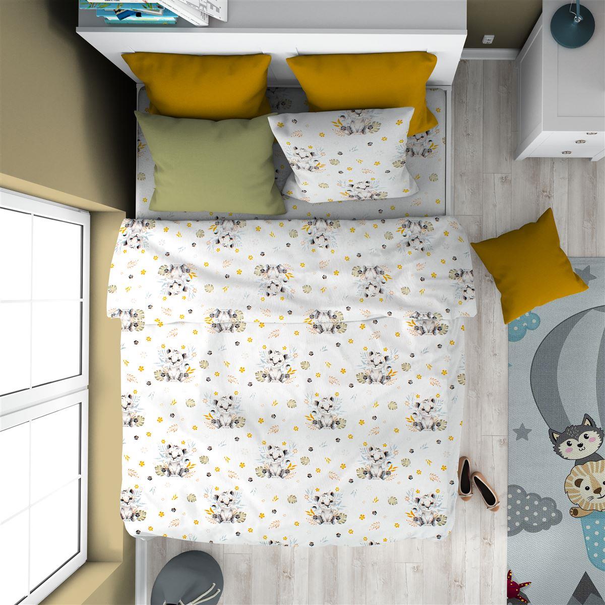 DIMcol ΠΑΠΛΩΜΑ ΕΜΠΡΙΜΕ kids Lion Cub 531 160X240 Grey Cotton 100%