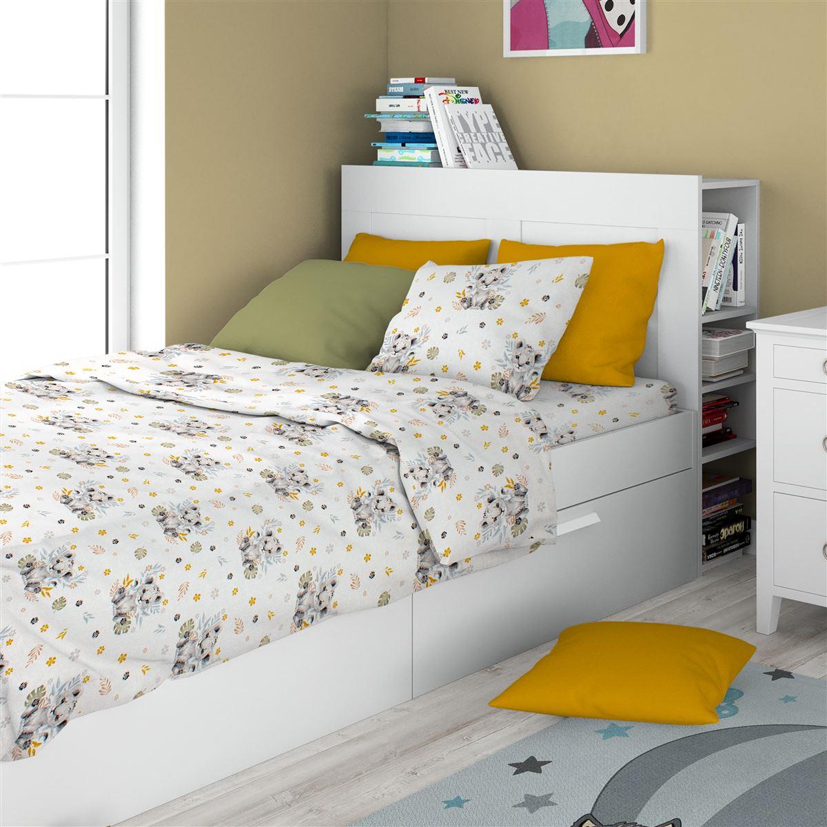 DIMcol ΣΕΝΤΟΝΙΑ ΕΜΠΡΙΜΕ ΣΕΤ 2 τεμ kids Lion Cub 531 160X240 Grey Cotton 100%