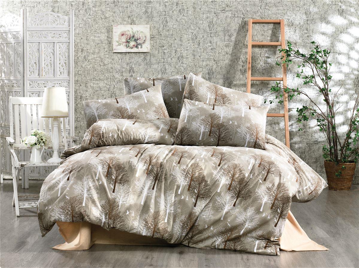DIMcol ΣΕΝΤΟΝΙΑ ΕΜΠΡΙΜΕ ΣΕΤ 4 τεμ Forest 311 220X240 Beige Cott/Pol 70/30