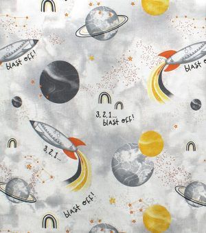 DIMcol ΣΕΝΤΟΝΑΚΙ ΛΙΚΝΟΥ bebe Spaceship 187 80X110 Grey Cotton 100%
