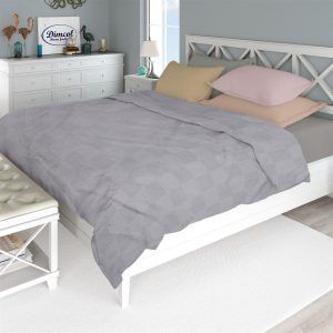 DIMcol ΚΟΥΒΕΡΤΑ ΠΙΚΕ Μονόχρωμη 165X250 Γκρι 100% Cotton