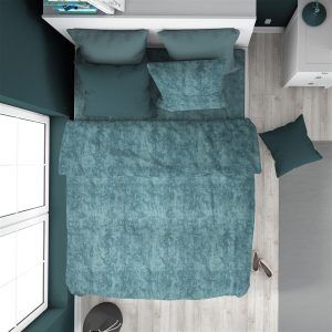 DIMcol ΠΑΠΛΩΜΑΤΟΘΗΚΗ Premium Shadow 616 160X240 Petrol 100% Cotton