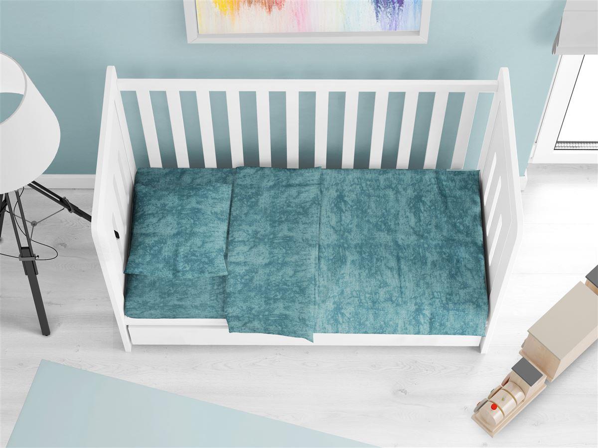 DIMcol ΣΕΝΤΟΝΙΑ Σετ 3 τεμ bebe Premium Shadow 616 120X160 Petrol 100% Cotton - Image 2