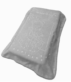 DIMcol ΚΟΥΒΕΡΤΑ ΒΕΛΟΥΤΕ ΑΝΑΓΛΥΦΗ ΠΟΛΥΤΕΛΕΙΑΣ bebe Sweet Bear 13 110X140 Light Grey 100% Polyester