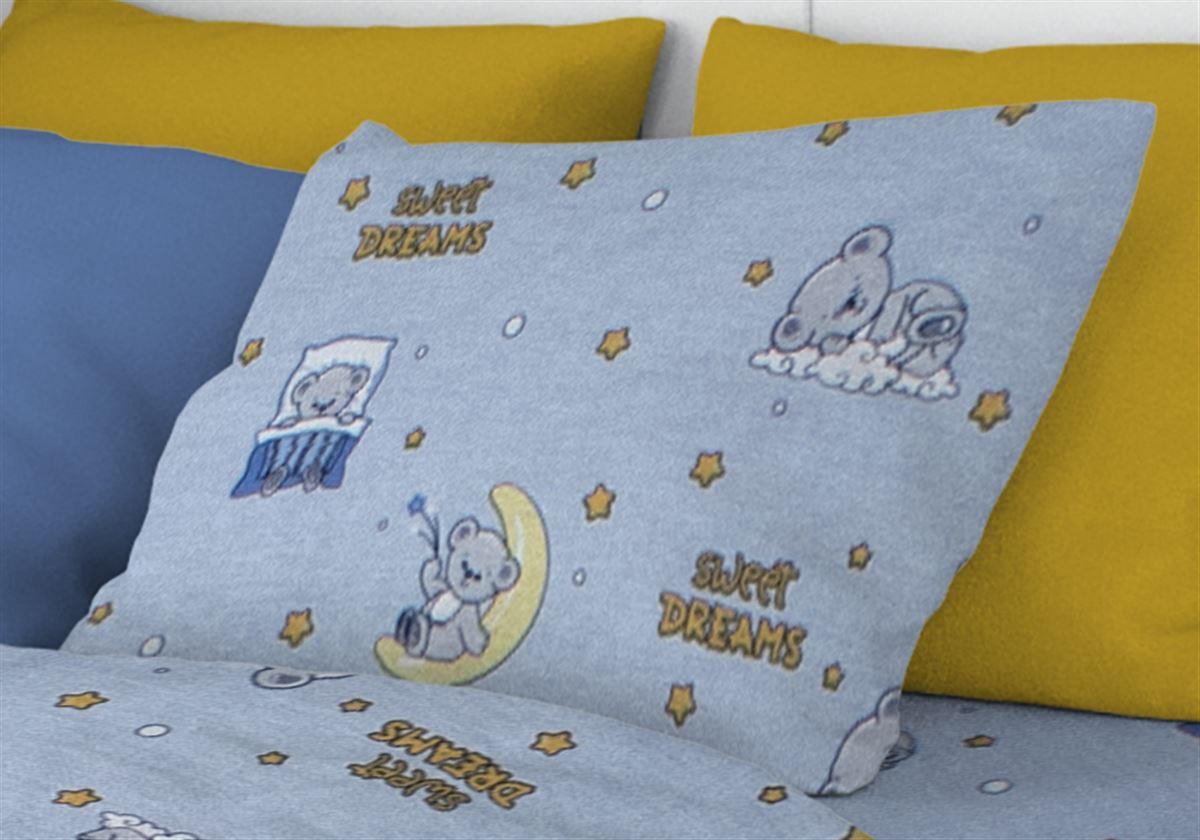 DIMcol ΜΑΞΙΛΑΡΟΘΗΚΗ ΕΜΠΡΙΜΕ kids Sweet Dreams 551 50X70 Sky Blue 100% Cotton