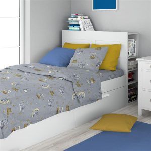DIMcol ΠΑΠΛΩΜΑΤΟΘΗΚΗ ΕΜΠΡΙΜΕ kids Sweet Dreams 552 160X240 Grey 100% Cotton