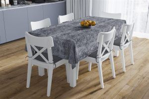 DIMcol ΑΛΕΚΙΑΣΤΟ ΣΕΤ 2 τεμ (ΤΡΑΠ/ΛΟ 140X220 & ΤΡΑΒΕΡΣΑ 40X220) Panama Shadow Dark Grey 70/30 Cott/Pol